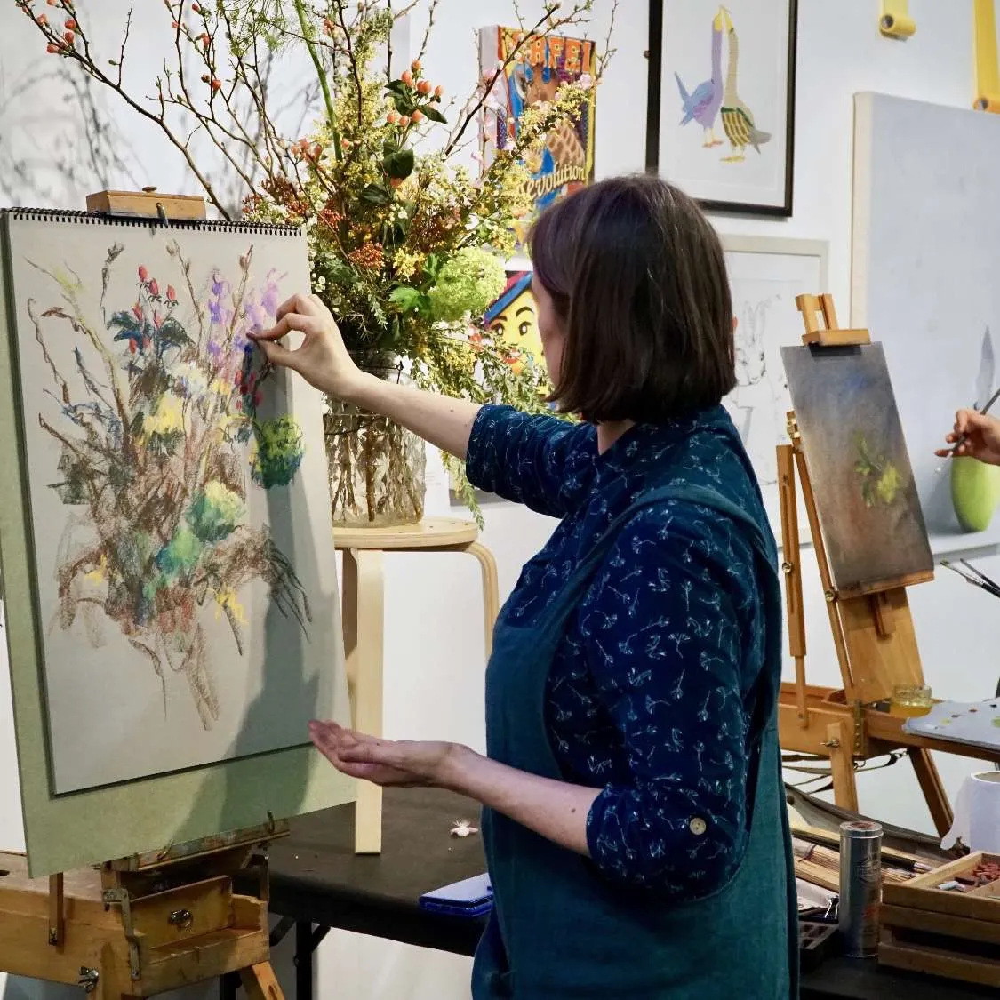 Ann Witheridge, teaching page, still life demonstration
